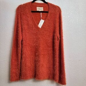 NWT Evy's Tree Super Soft Feminine Fuzzy Delicate Coral Sweater: The Ruthie: S